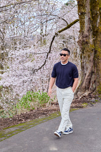 ※100着限定※【匠シリーズ】頂上サマーニット（クルーネックTシャツ） NAVY