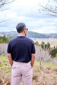 ※100着限定※【匠シリーズ】頂上サマーニット（クルーネックTシャツ） NAVY
