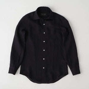 【特別アンコール販売】頂上リネンシャツ BLACK【ラストチャンス100着】
