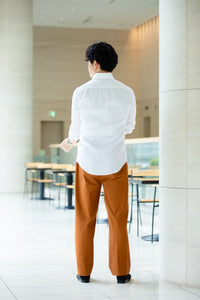 【本日14時まで！特別アンコール販売】頂上リネンシャツ WHITE【ラストチャンス100着】