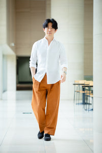 【本日14時まで！特別アンコール販売】頂上リネンシャツ WHITE【ラストチャンス100着】