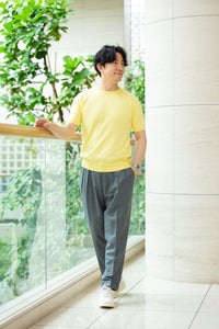 ※50着限定※【匠シリーズ】頂上サマーニット（クルーネックTシャツ） YELLOW