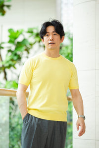 ※50着限定※【匠シリーズ】頂上サマーニット（クルーネックTシャツ） YELLOW