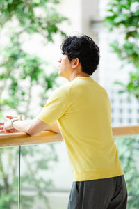 ※50着限定※【匠シリーズ】頂上サマーニット（クルーネックTシャツ） YELLOW