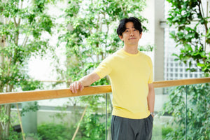 ※50着限定※【匠シリーズ】頂上サマーニット（クルーネックTシャツ） YELLOW