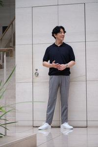 【日本の匠シリーズ】3Dドレスパンツ 〜ライトグレー〜【先着100本】