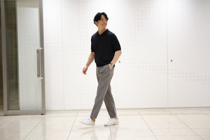 【日本の匠シリーズ】3Dドレスパンツ 〜ライトグレー〜【先着100本】