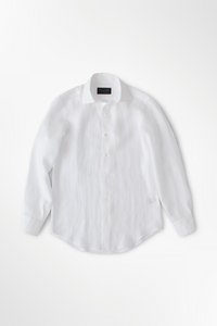 【本日14時まで！特別アンコール販売】頂上リネンシャツ WHITE【ラストチャンス100着】